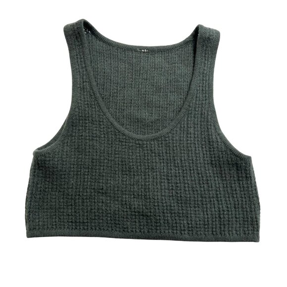 Cashmere Plush Waffle Cropped Tank - Picture 1 of 5